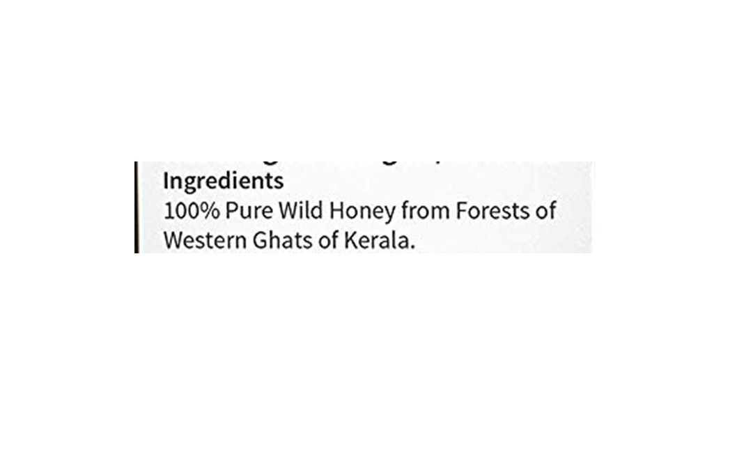 Looms & Weaves Raw Forest Honey (Wild Honey)   Glass Jar  500 grams